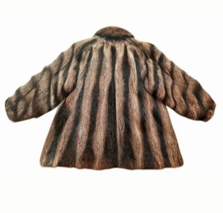 Abrigo Oversize de piel Mapache  U