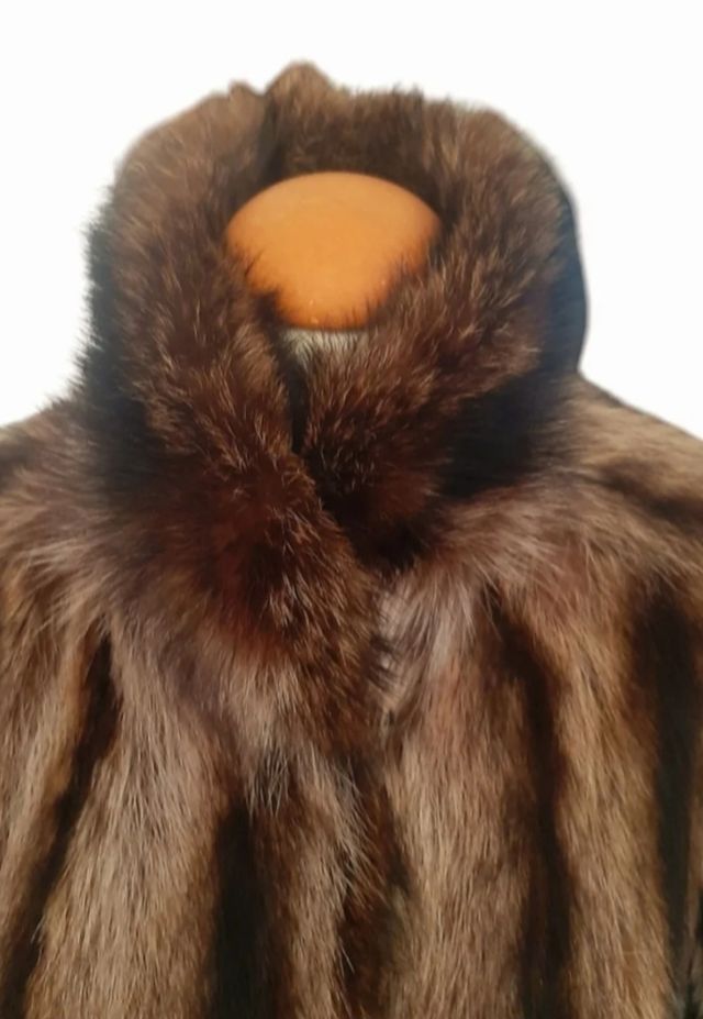 Abrigo Oversize de piel Mapache  U