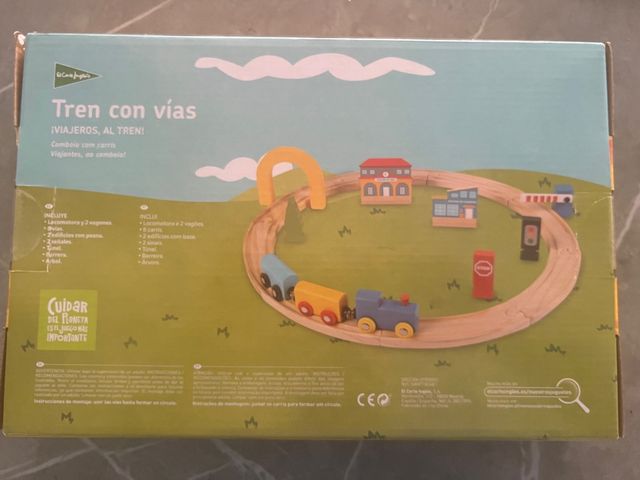 Tren con vías de madera sostenible NUEVO