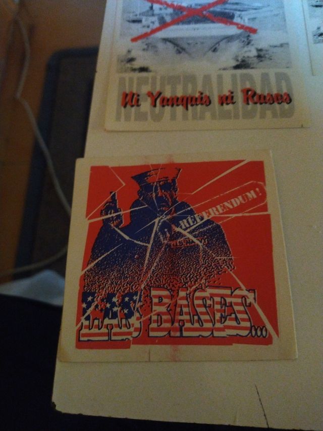 Pegatinas antiguas políticas