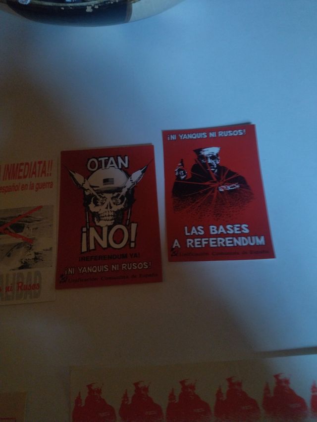 Pegatinas antiguas políticas