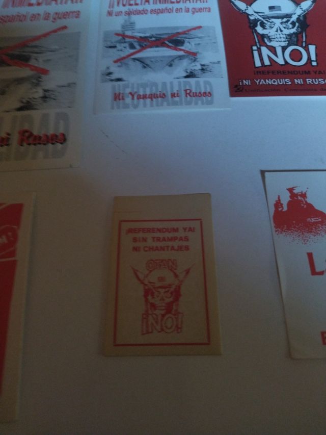 Pegatinas antiguas políticas