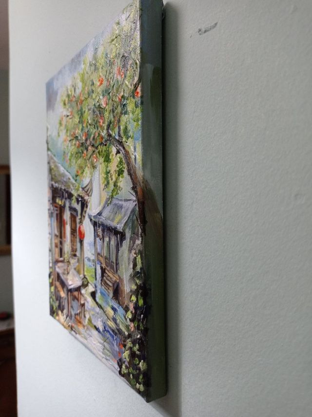 Cuadro de autor paisaje asiático