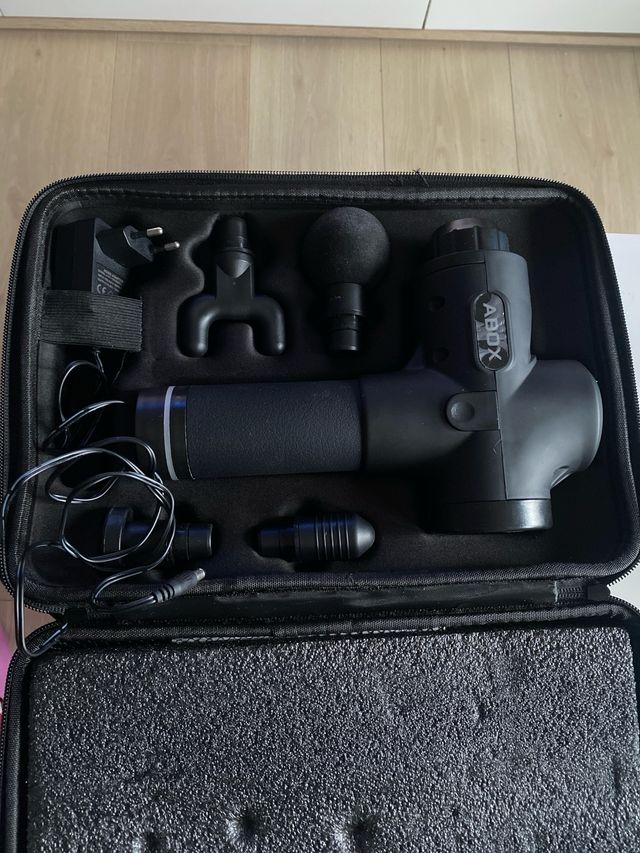 Pistola de masaje muscular Abox nueva