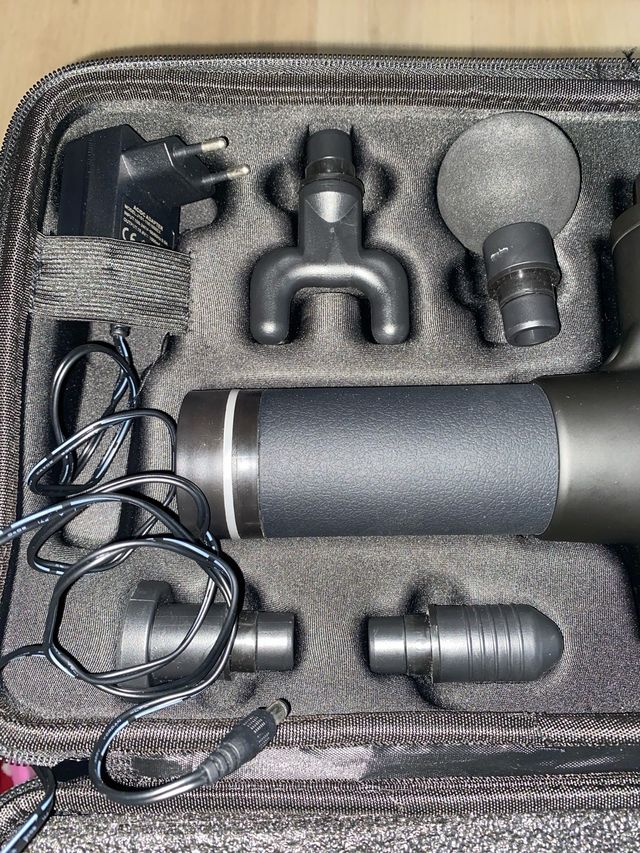 Pistola de masaje muscular Abox nueva