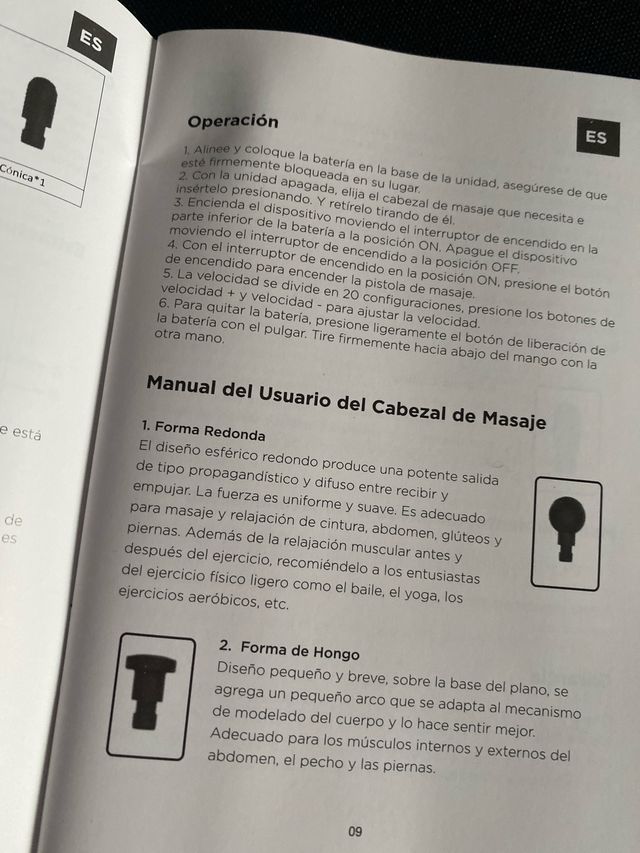 Pistola de masaje muscular Abox nueva