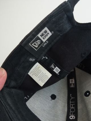 Gorra niño New Era color negro