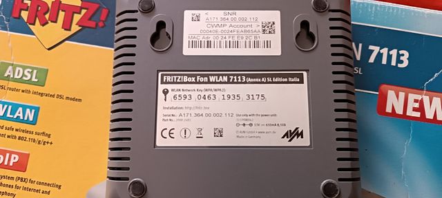 Router wifi + WiLan VoiP Fritz Box