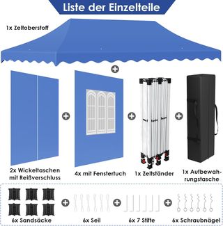 Carpa Plegable 3x6, Carpas para Exteriores