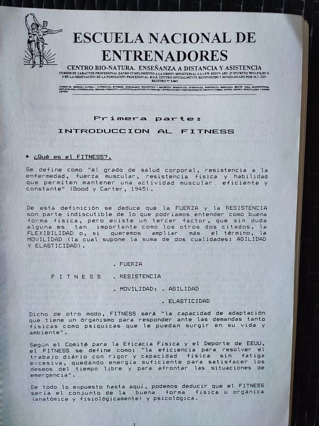 Introducción al Fitness, Escuela de Entrenadores