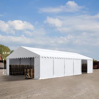 Carpa almacén 6x12 m PVC 750 N Impermeable Blanco