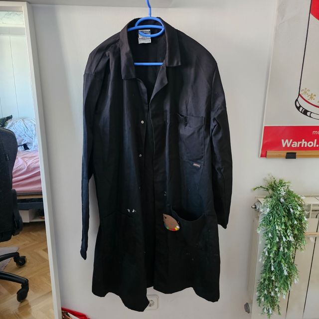 Bata negra trabajo hombre 