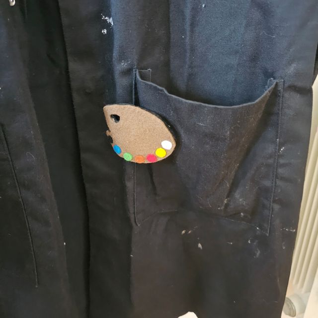 Bata negra trabajo hombre 