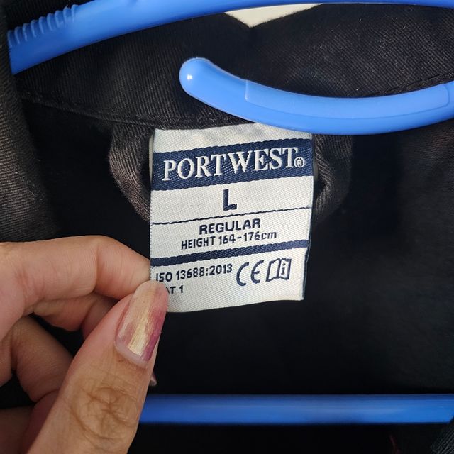 Bata negra trabajo hombre 