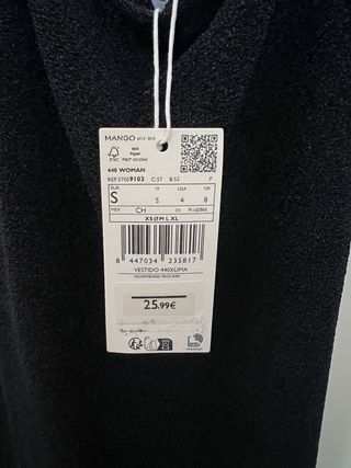 Vestido nuevo con etiqueta de mango talla S