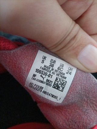 Zapatos de futbol talla 38