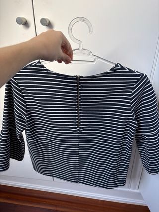 Top estilo jersey a rayas marinero de sfera