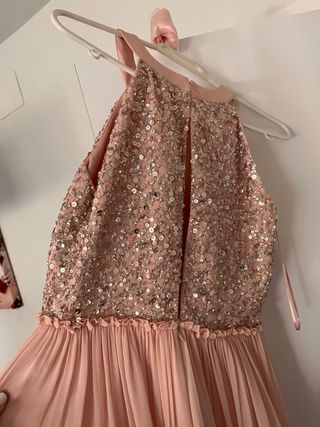 Vestido rosa de fiesta talla S