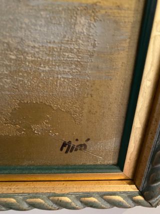 Cuadro florar firmado “Miró’