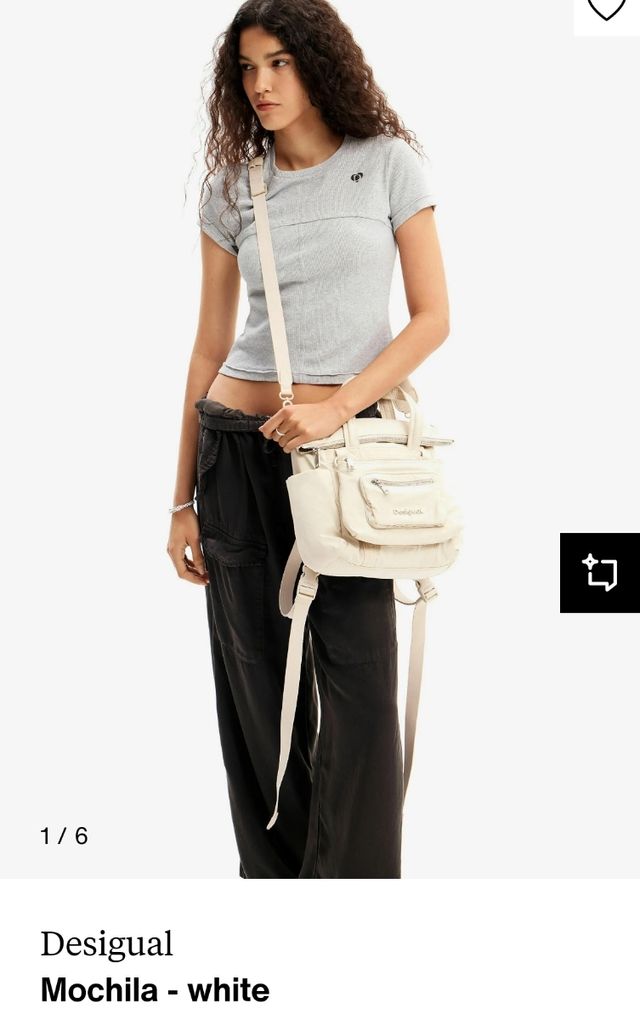 DESIGUAL .IMochila Bandolera Nylon color veis