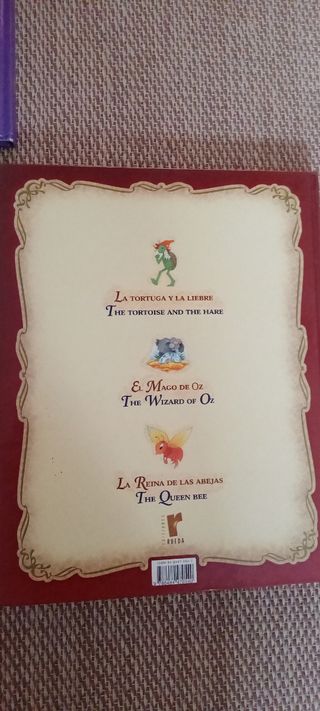 Cuenta cuentos bilingües: La tortuga y la liebre ; El mago de Oz ; La reina de las abejas (Vol.11) (English and Spanish Edition)