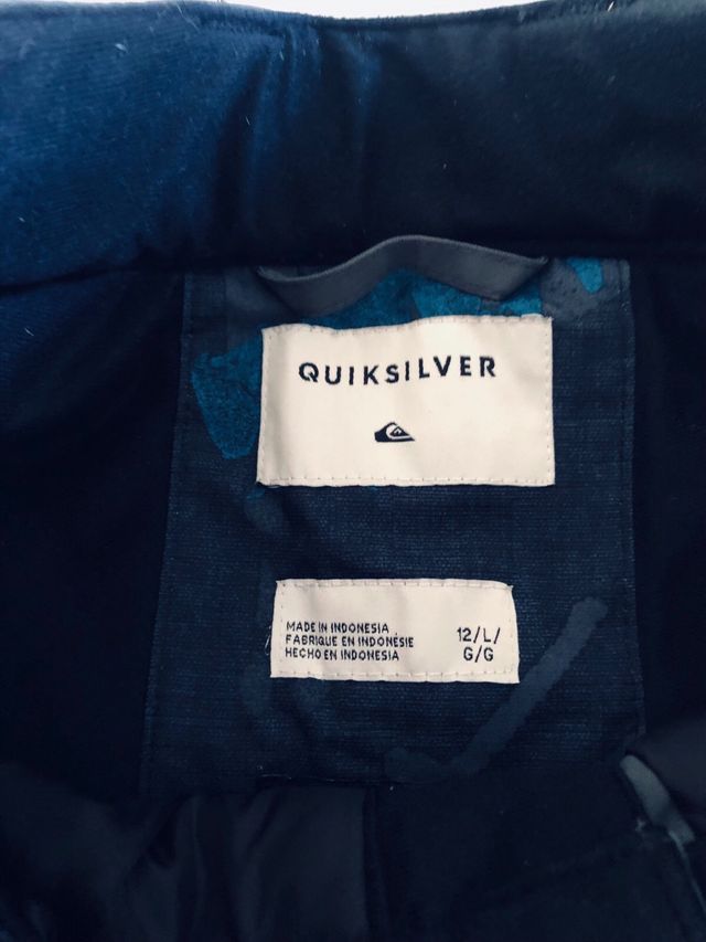 Pantalon ski y montaña Quicksilver talla 12 niño