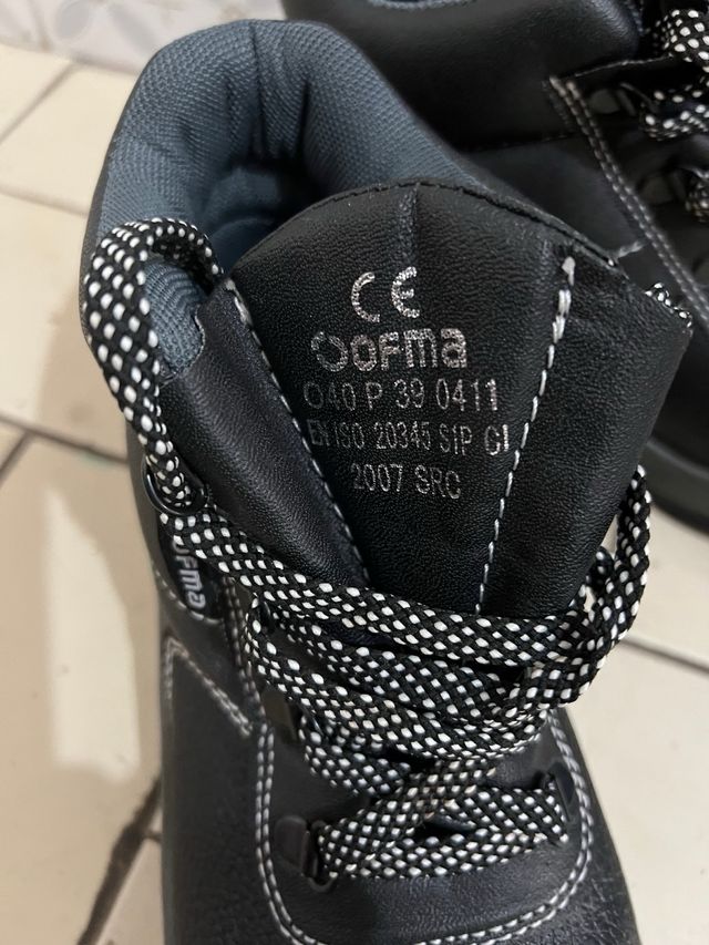 SAPATILLAS DE SEGURIDAD NEGRO 39