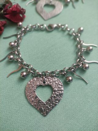 🌺 PULSERAS LOVE ❤️ DE ACERO 
