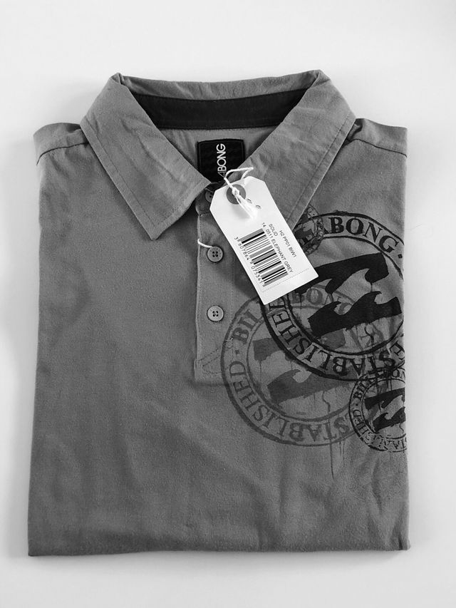 Polo Billabong manga larga gris 14 años
