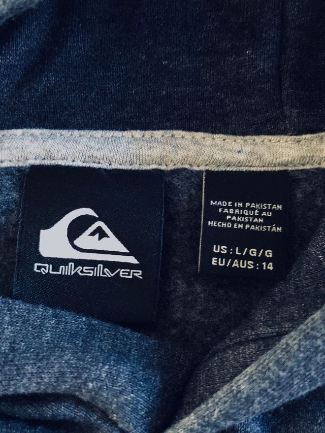 Sudadera Quicksilver niño talla 14 años