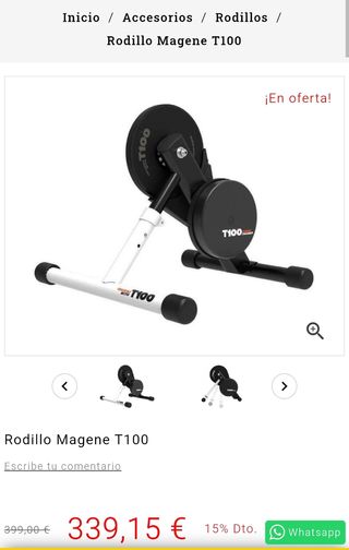 Rodillo de ciclismo Magene T100 nuevo 