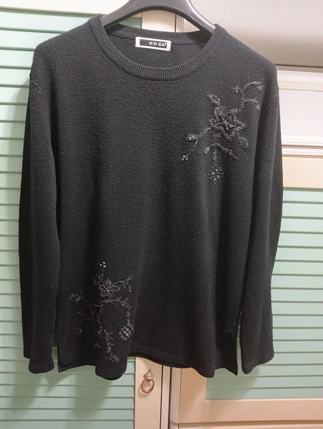 Maglia da donna nera tg.L usata