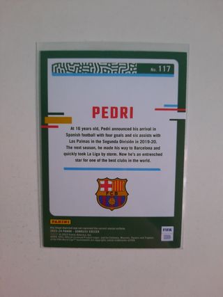 Carta de Futbol Pedri Numerada