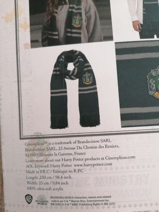 Bufanda Slytherin Harry Potter