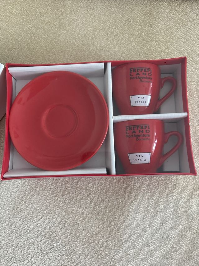 Set de dis tazas de café ferrariland Portaventura