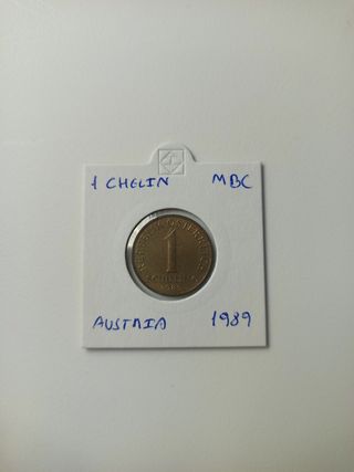 Moneda 1 chelin 1989