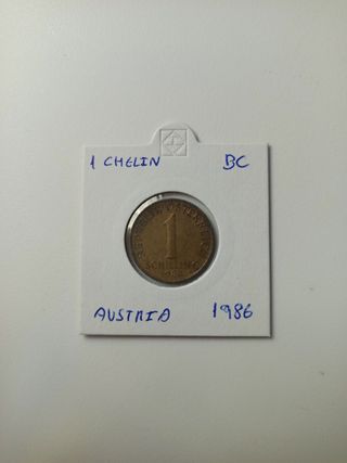 Moneda 1 chelin 1986