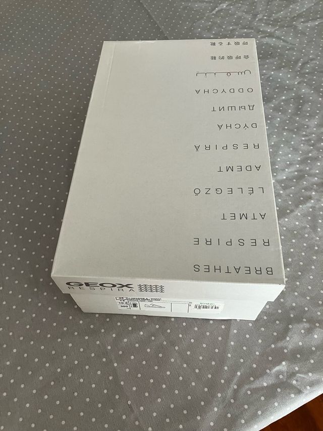 Zapatillas geox piel blanca