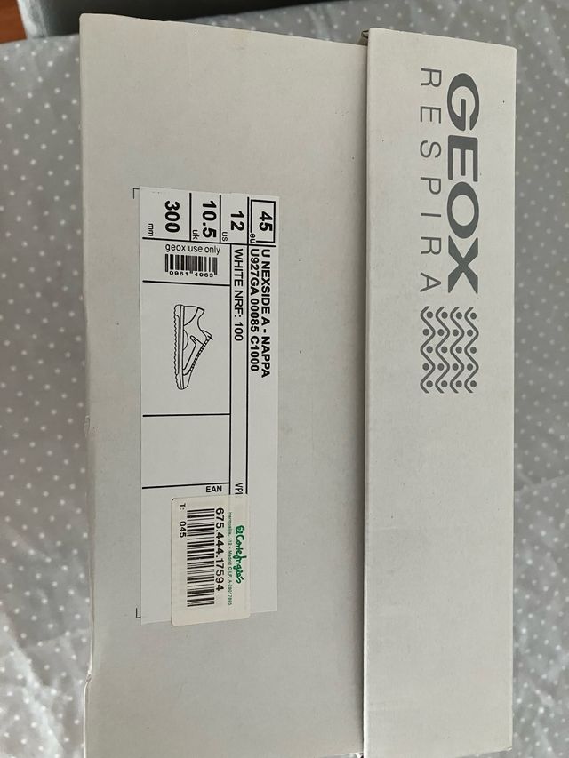 Zapatillas geox piel blanca