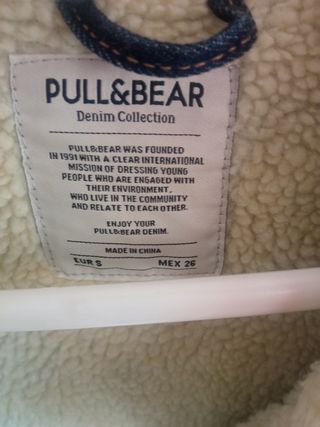 Cazadora vaquera con forro de borreguito S unisex.