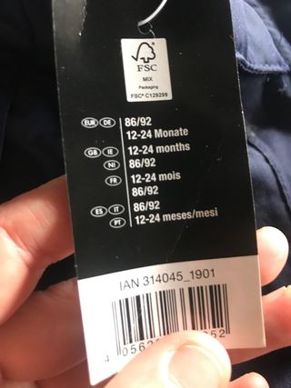 Traje de nieve niño 12/24 meses