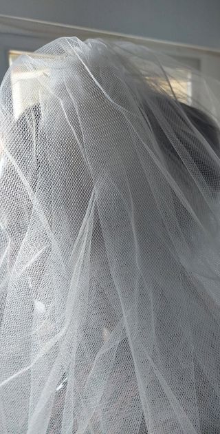 Velo novia corto años 60