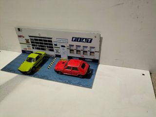 Diorama 1/64 Garage Fiat NO modellini