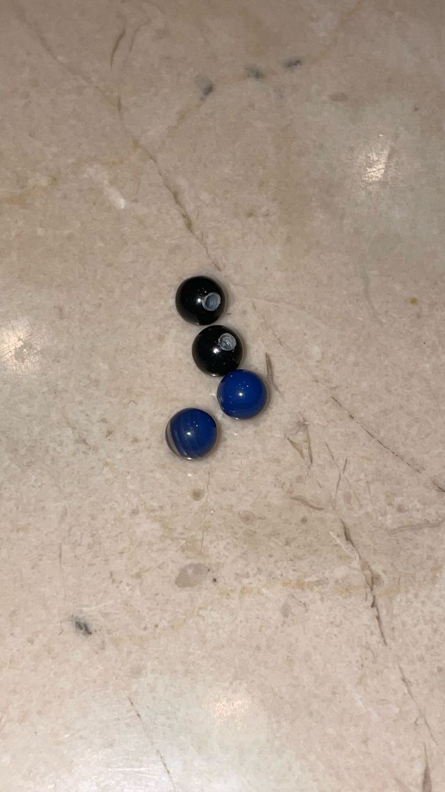 Bolas piercing plastico 5mm