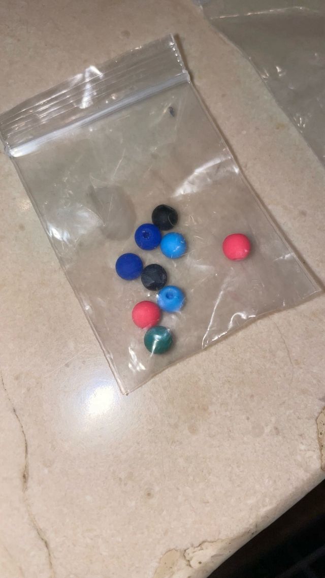 Bolas piercing plastico 5mm