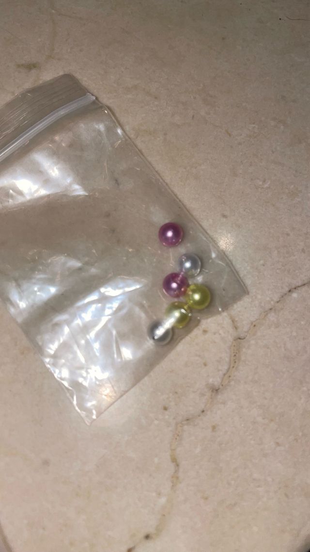 Bolas piercing plastico 5mm