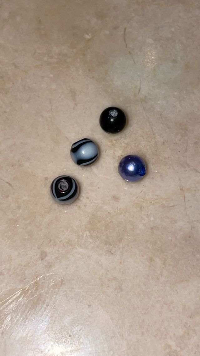 Bolas piercing plastico 5mm