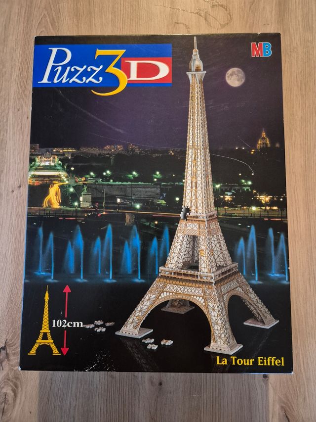 Vintage 3D Puzzle Torre Eiffel 1997