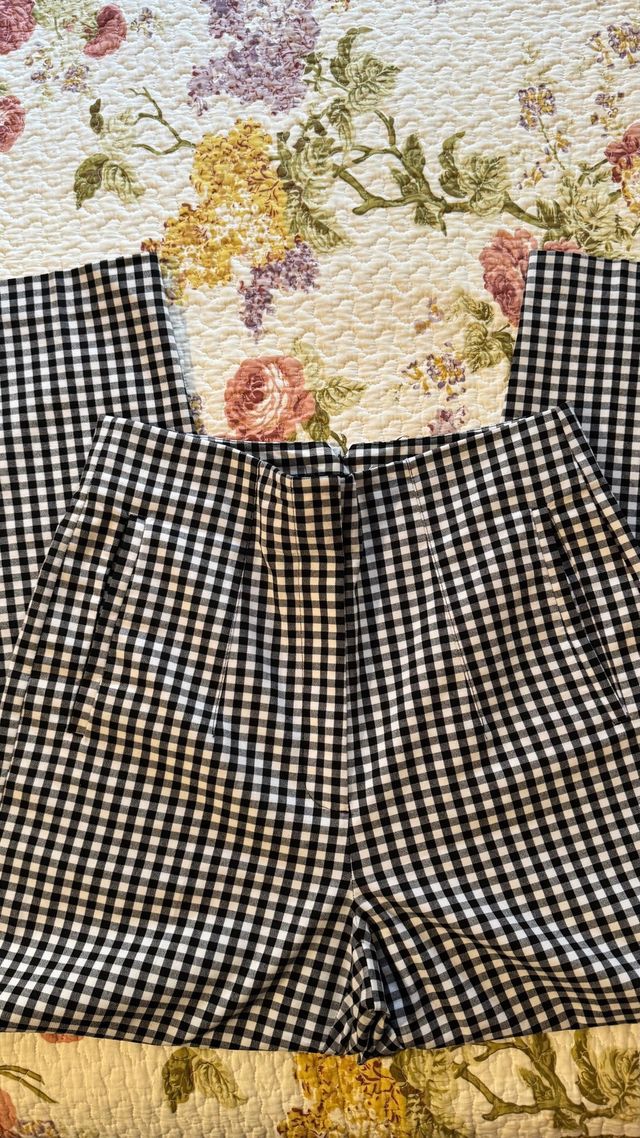 Pantalón pinza Zara de cuadros T.L