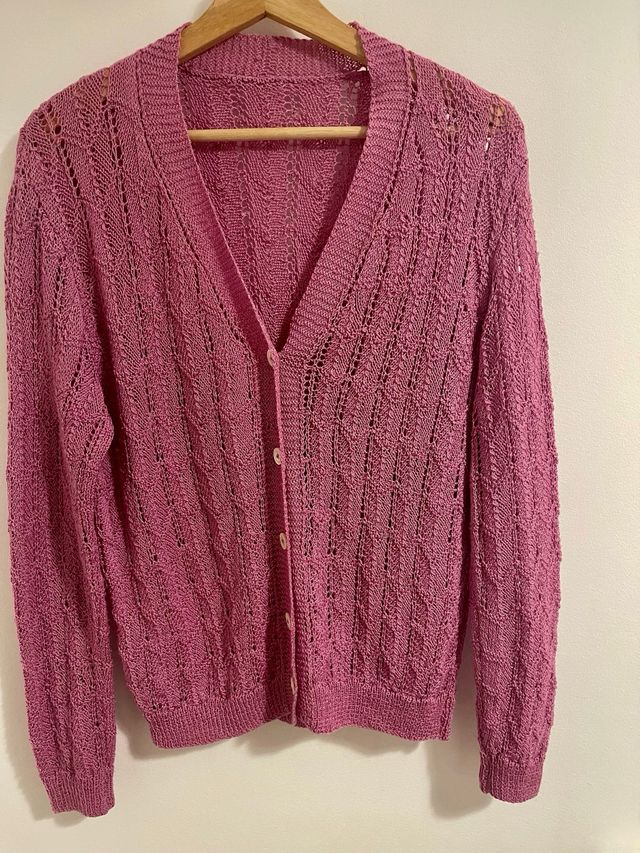 Cardigan vintage hecho a mano.